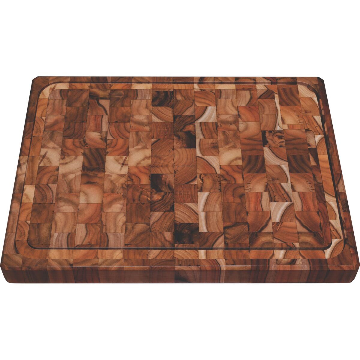 TABLA DE TECA PARA PRESENTACION Y CORTE 50 X 38 X 4CM - CHURRASCO PREMIUM