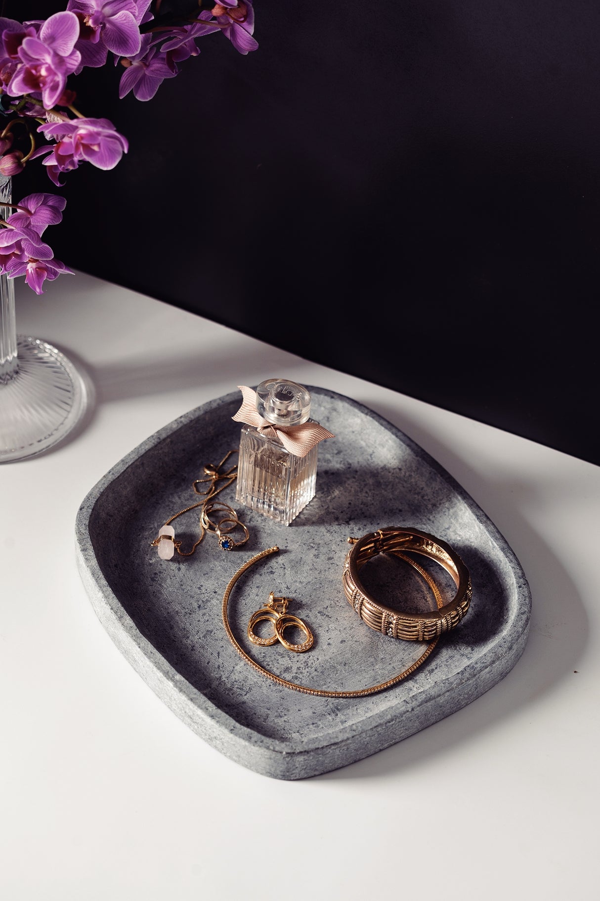 Plato de Piedra Concreta 24 x 20 cm