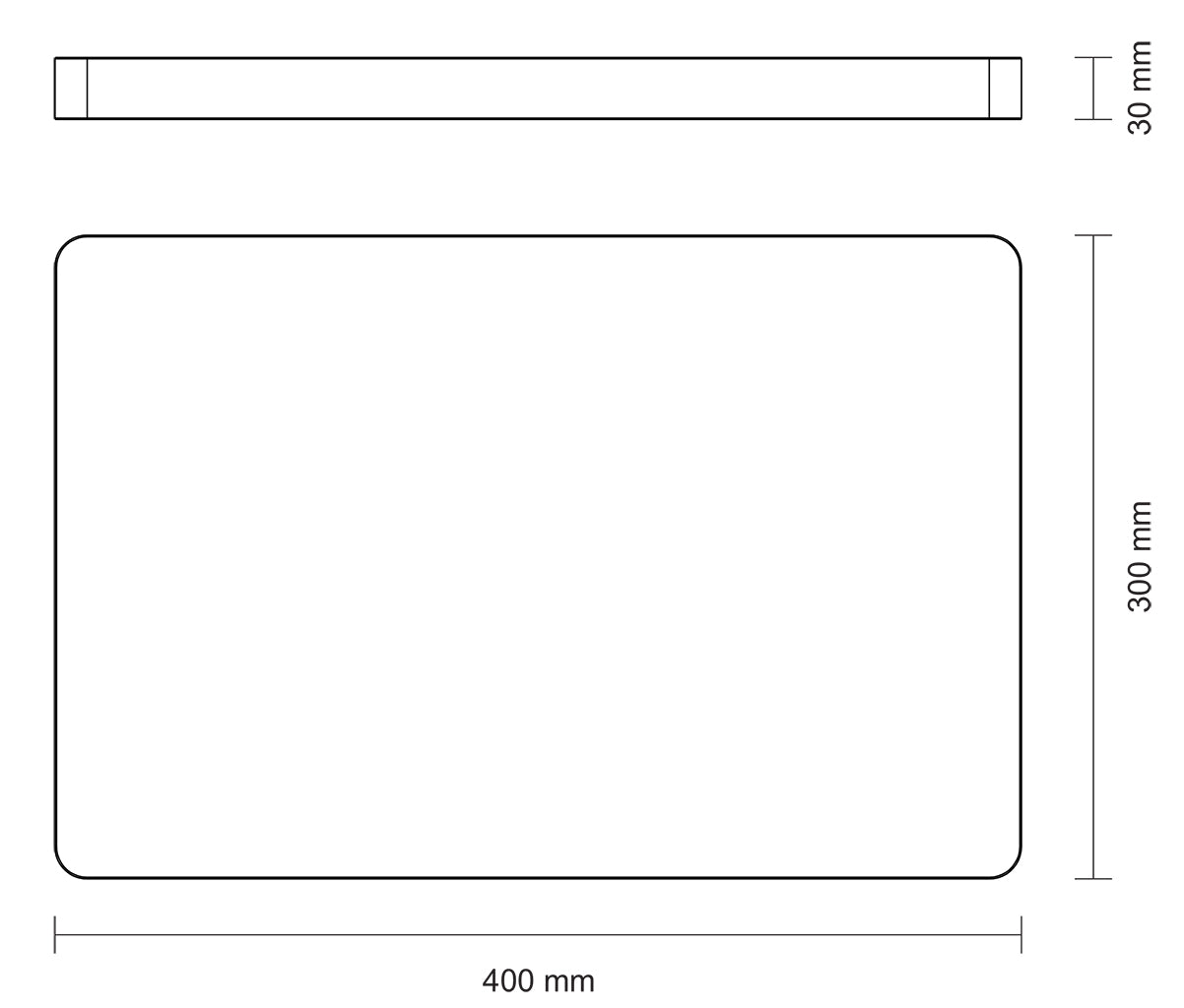 Tabla para Carne/Barbacoa en Madera de Teca Churrasco Premium 40 x 30 cm