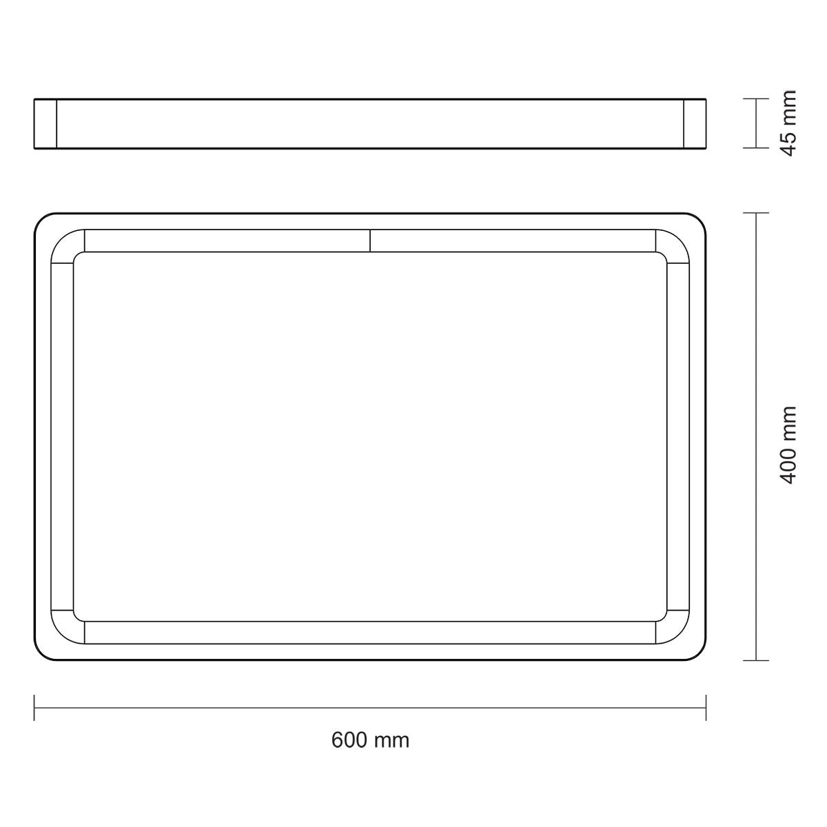 TABLA DE TECA PARA PRESENTACION Y CORTE 60 X 40 X 4,5CM - CHURRASCO PREMIUM