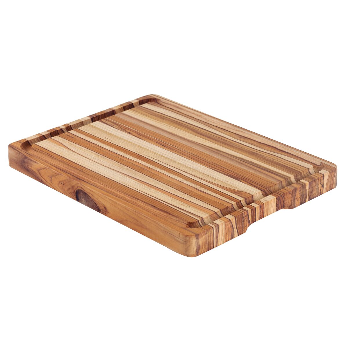 TABLA DE TECA PARA PRESENTACION Y CORTE 50 X 38 X 4CM - CHURRASCO PREMIUM