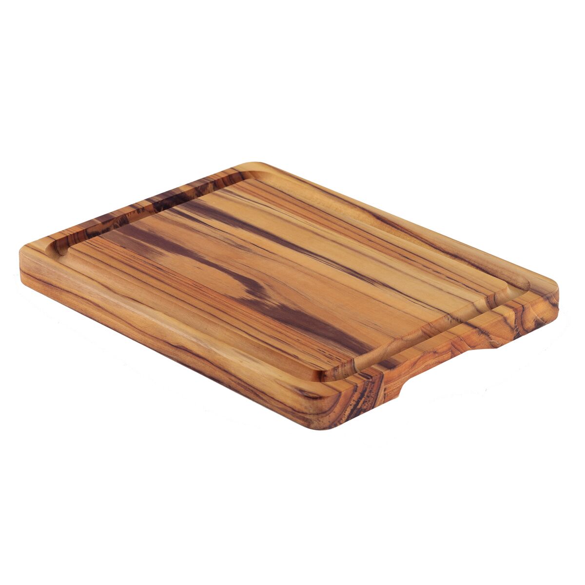 TABLA DE TECA PARA PRESENTACION Y CORTE 40 X 30 X 3CM - CHURRASCO PREMIUM