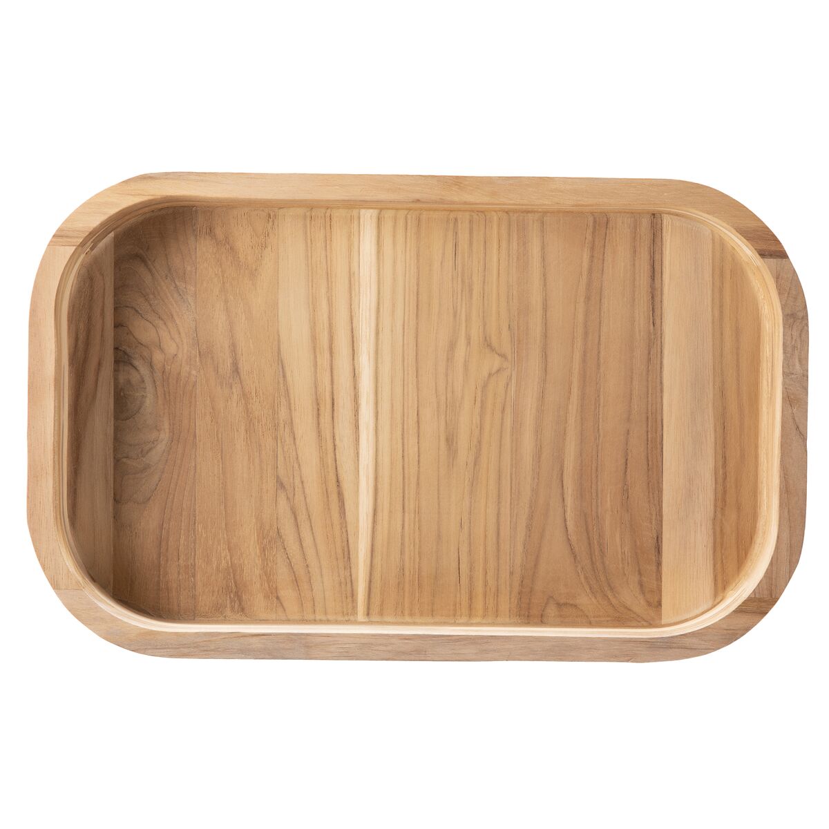 FUENTE DE MADERA DE TECA 40X25X5CM - CHURRASCO ESSENCIAL