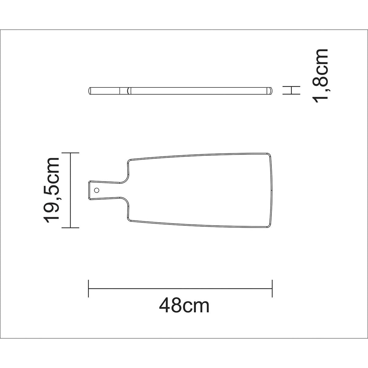 TABLA PARA CORTAR Y SERVIR 48 X 19 X 1,5CM - KITCHEN FSC