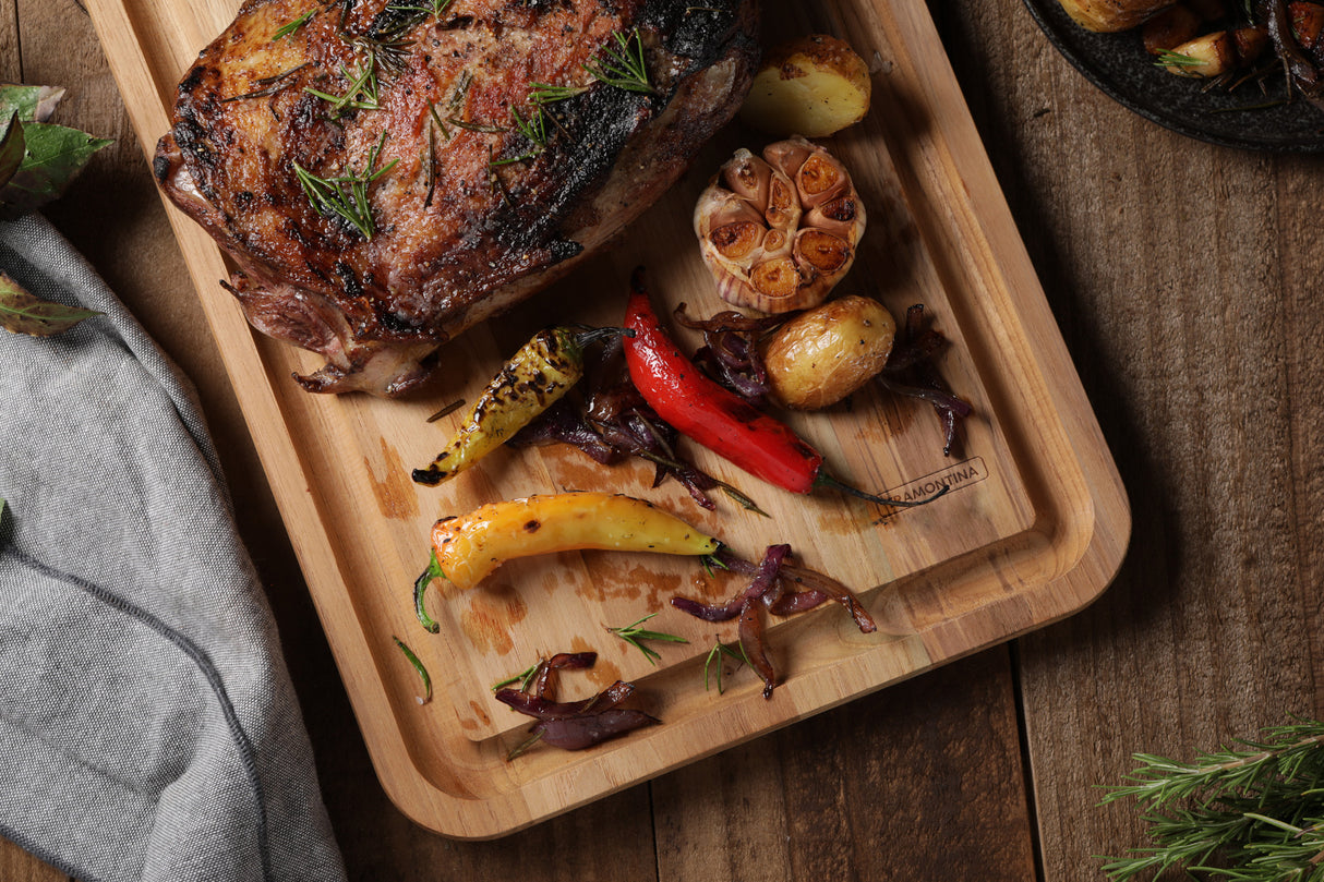 Tabla de cortar de Madera de Teca Churrasco Essencial 40 x 24 cm