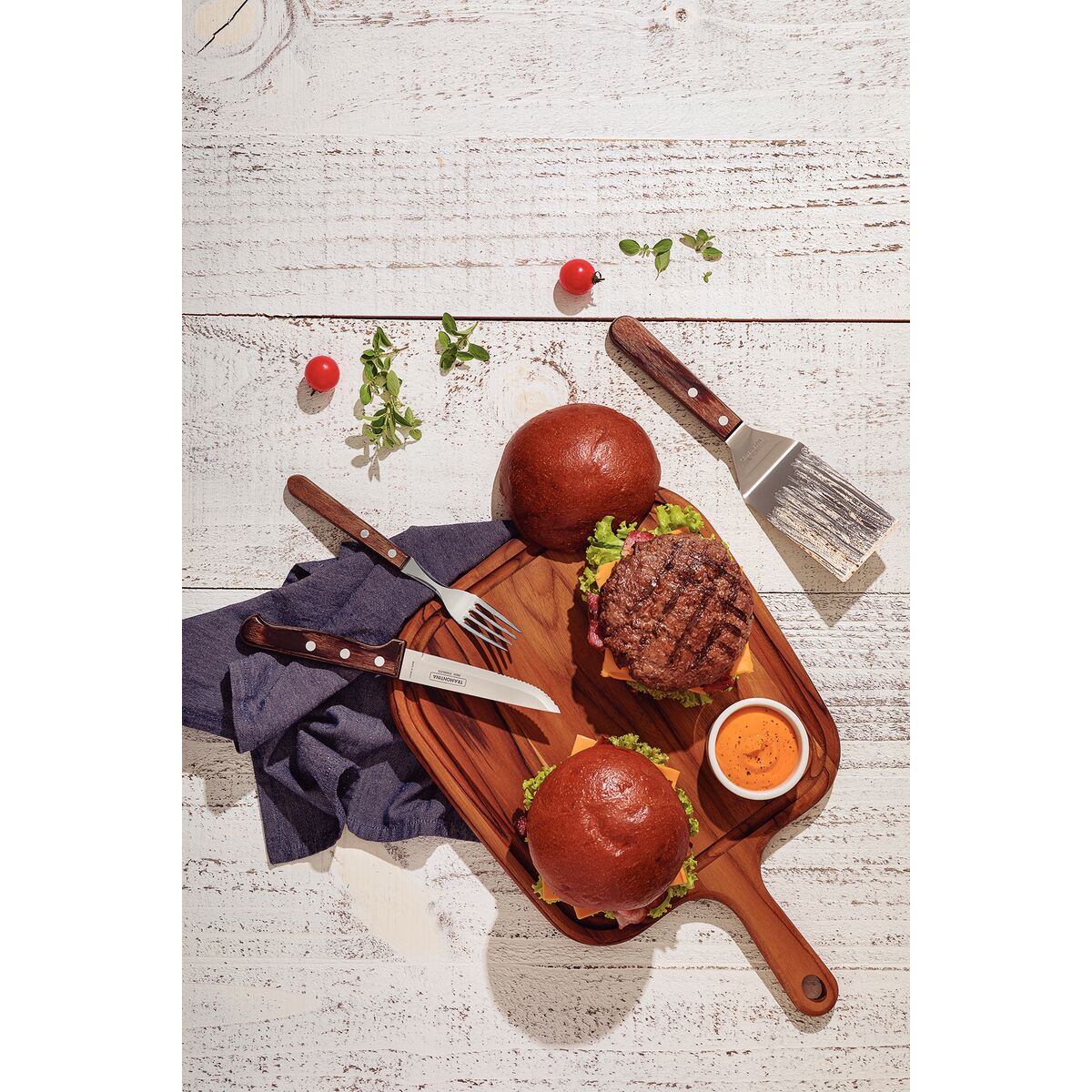 TABLA DE TECA PARA PRESENTACION Y CORTE 40X28X1,8CM - PROVENCE FSC