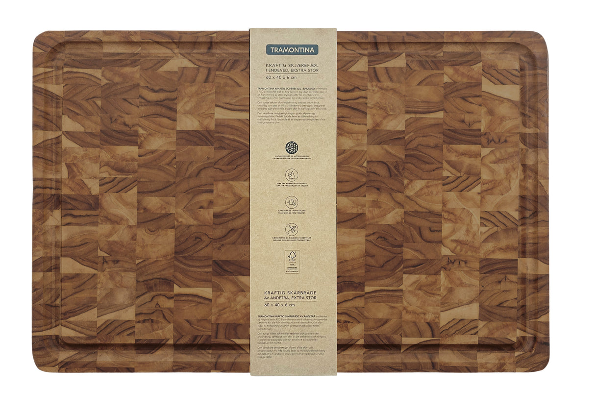 Tabla de Madera Teca Churrasco Premium 60 x 40 cm