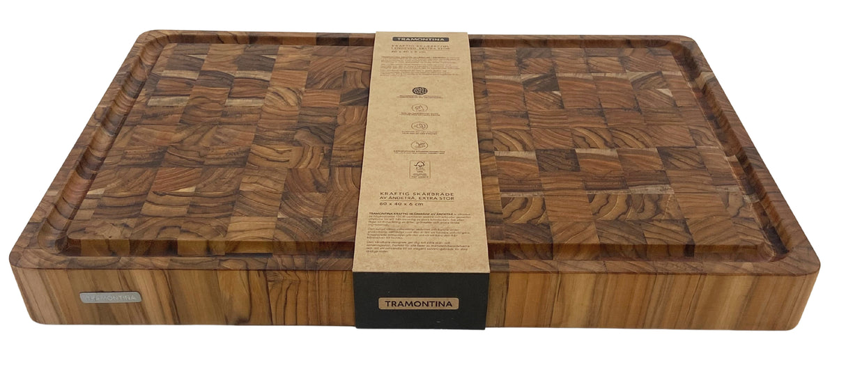 Tabla de Madera Teca Churrasco Premium 60 x 40 cm