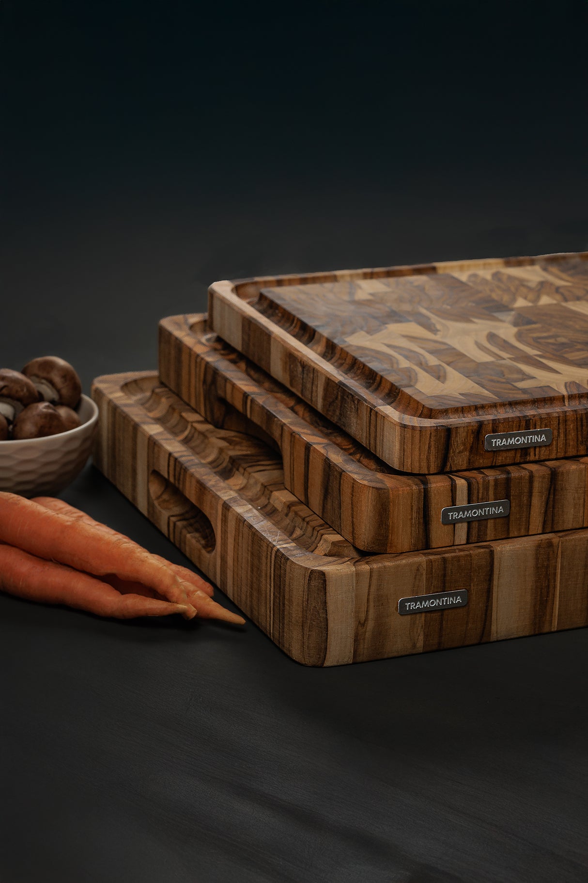 Tabla de Madera Teca Churrasco Premium 60 x 40 cm