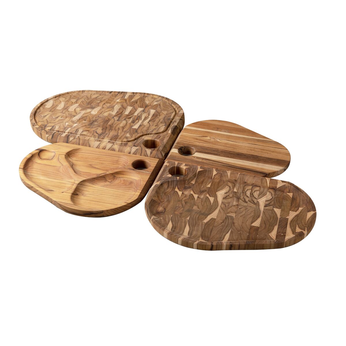 Tabla de Teca para Servicio e Presentación 45 x 33 x 3 cm Folium