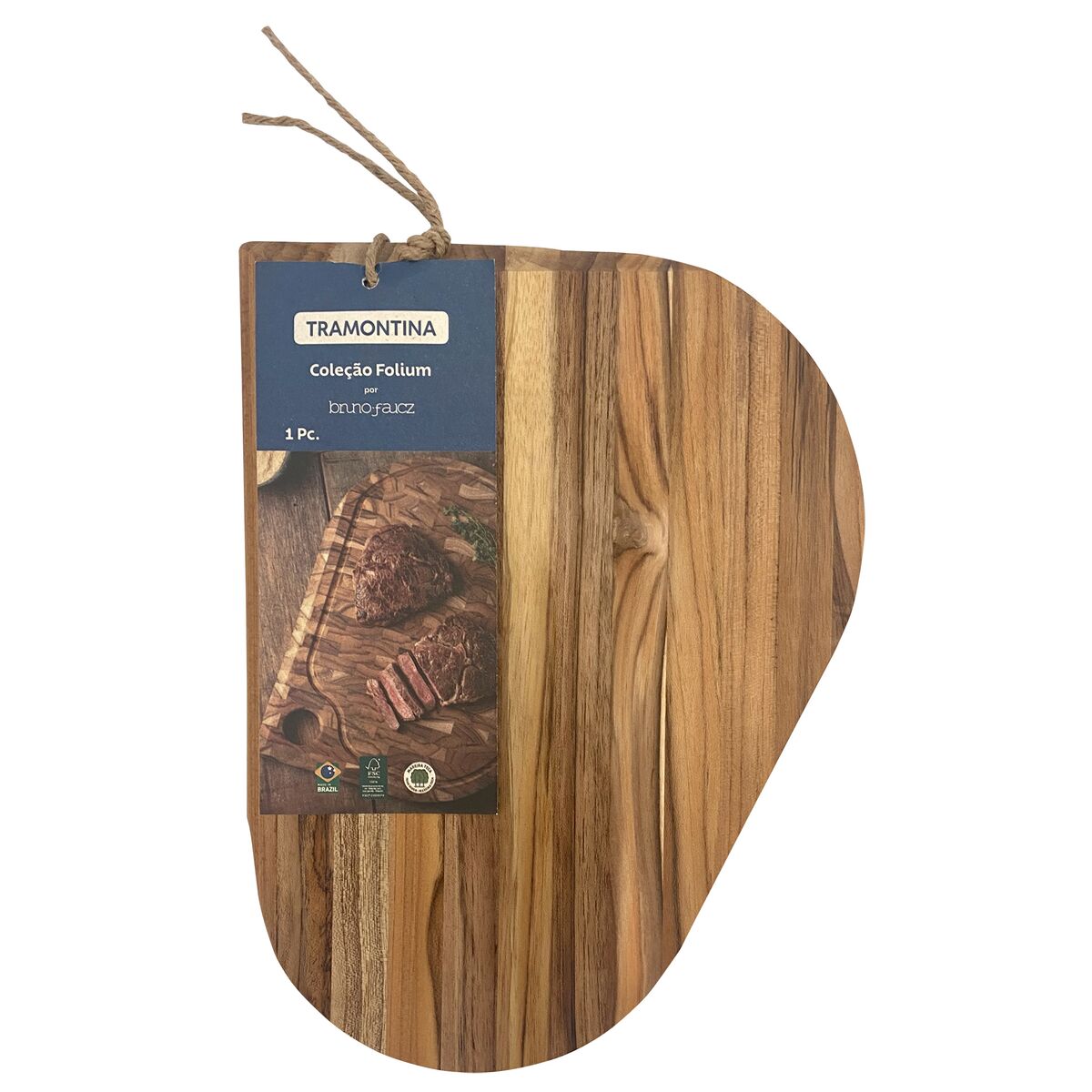 Tramontina Tabla de Madera Teca para Servir 32 x 24 cm Folium