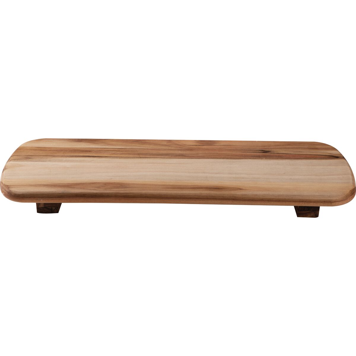 Tabla de Madera Teca certificada para Servicio y Presentación con patas Provence 50 x 18 cm