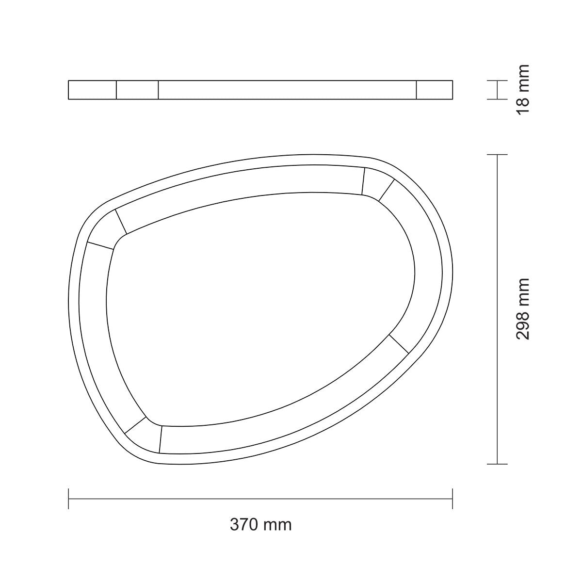 TABLA DE TECA PARA SERVICIO Y PRESENTACION 37 X 30 X 1,8CM - CHURRASCO PREMIUM