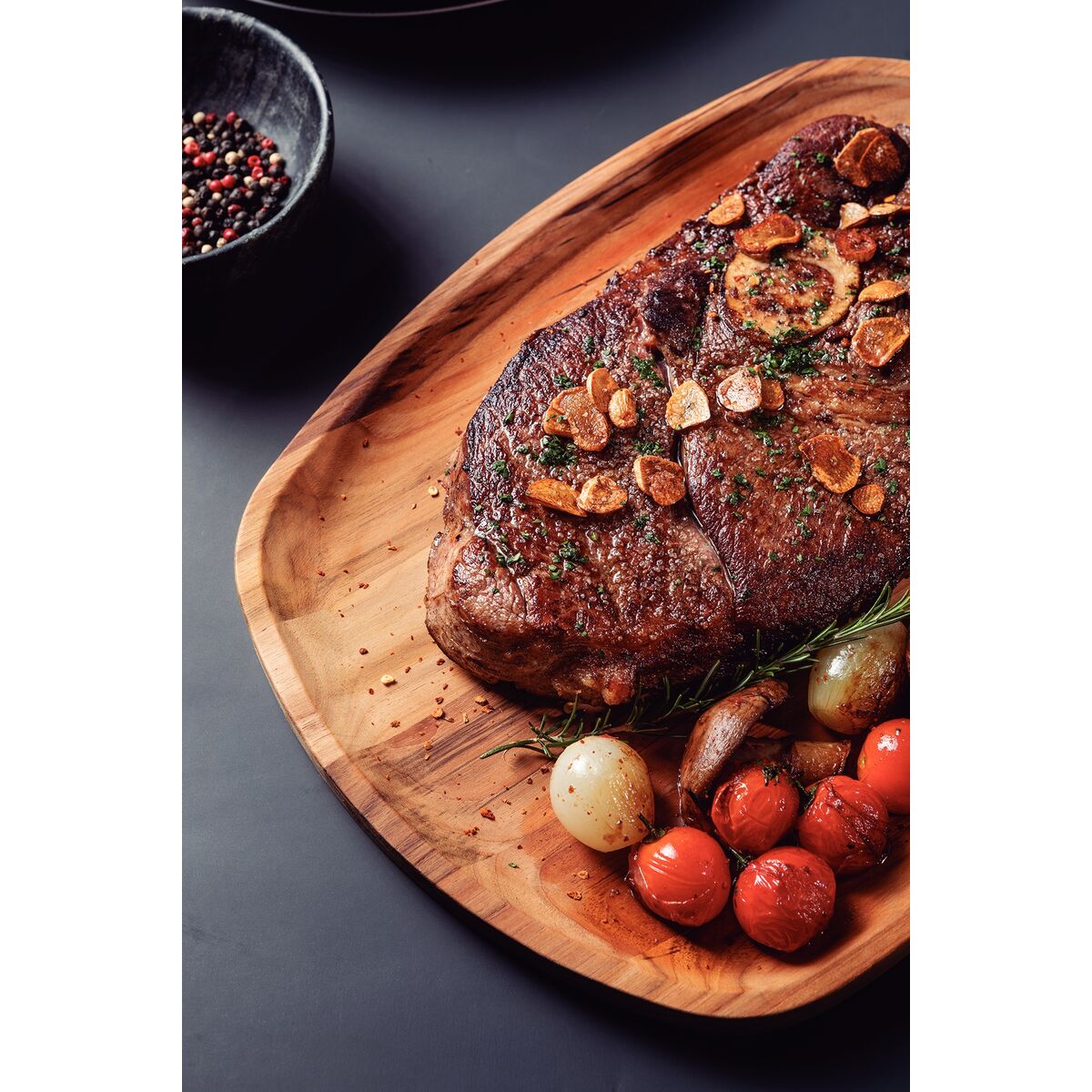 TABLA DE TECA PARA SERVICIO Y PRESENTACION 37 X 30 X 1,8CM - CHURRASCO PREMIUM