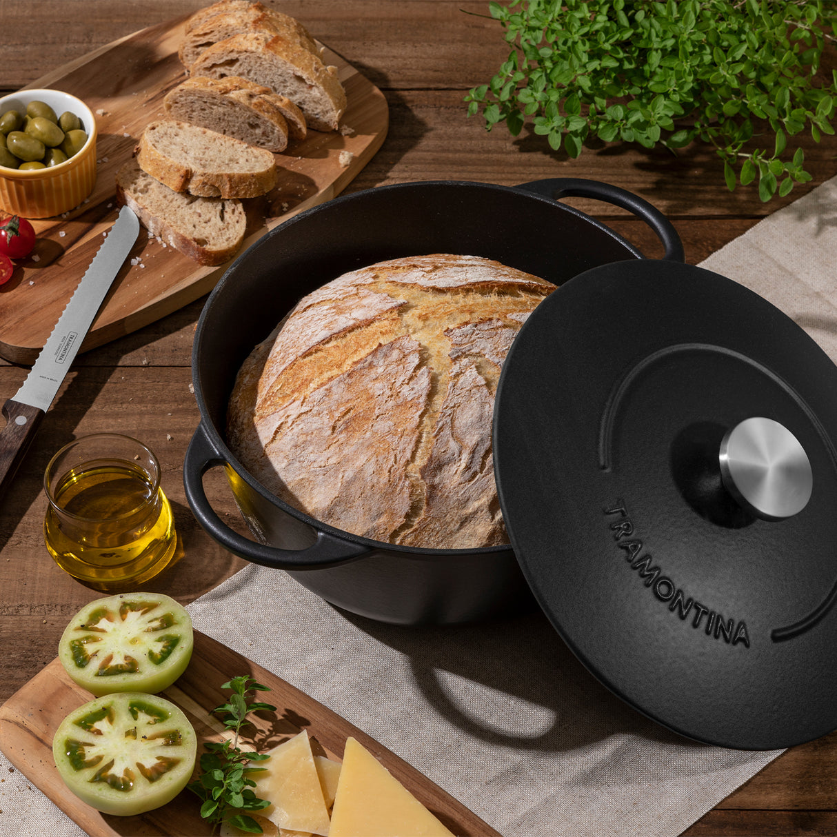 Tramontina Cazuela de Hierro Fundido Esmaltado 28 cm