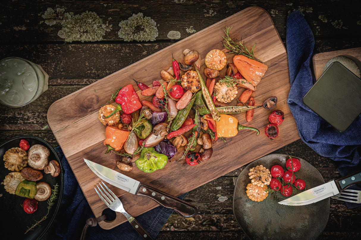 Tramontina Juego de Cubiertos para Carnes Polywood Castaño 4 Piezas