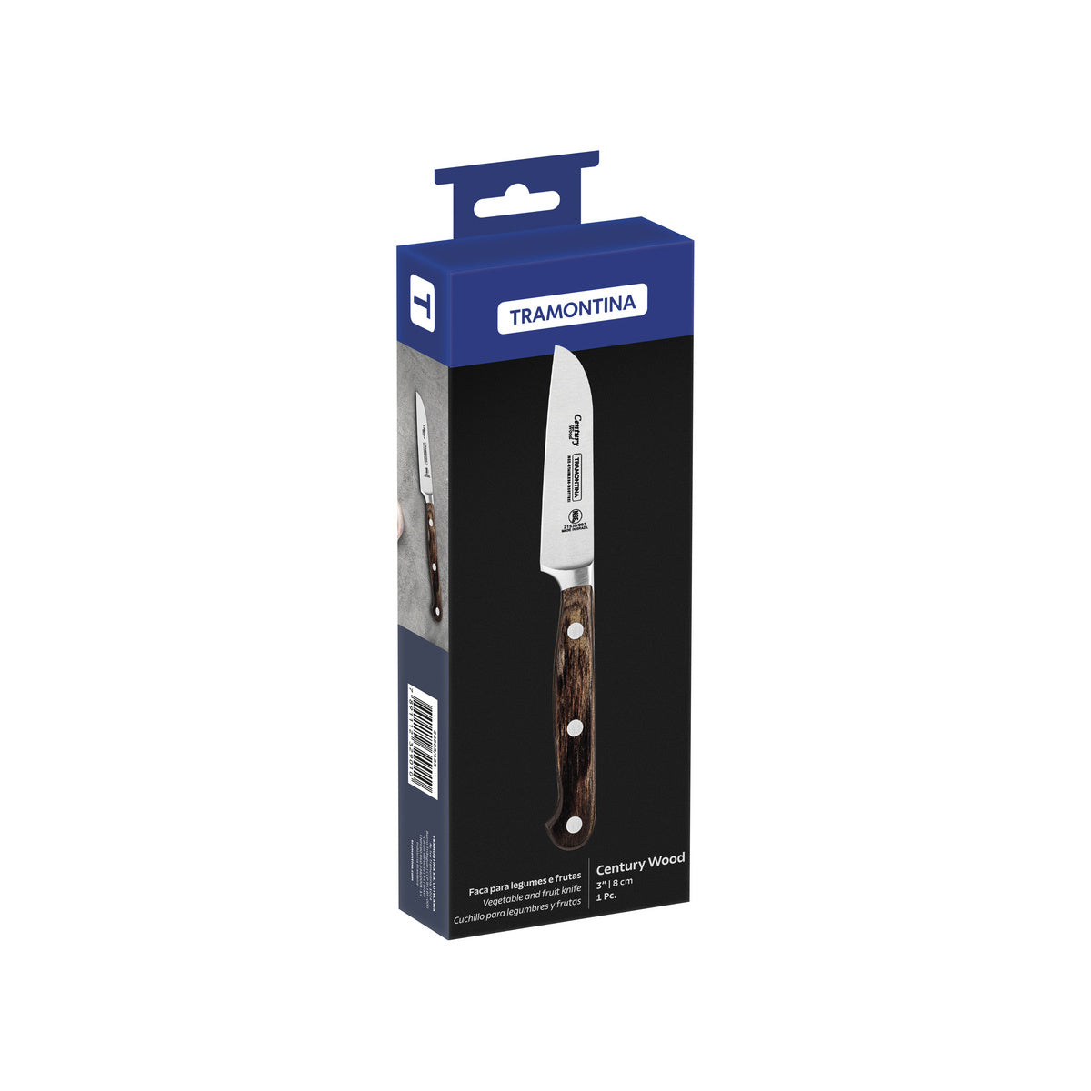 8 cm di coltello vegetale - NSF in legno di secolo