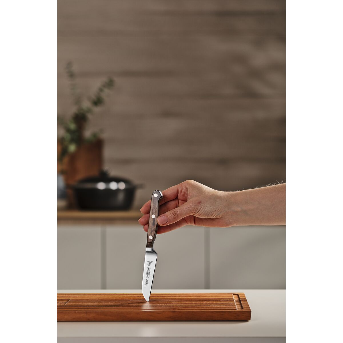 8 cm di coltello vegetale - NSF in legno di secolo