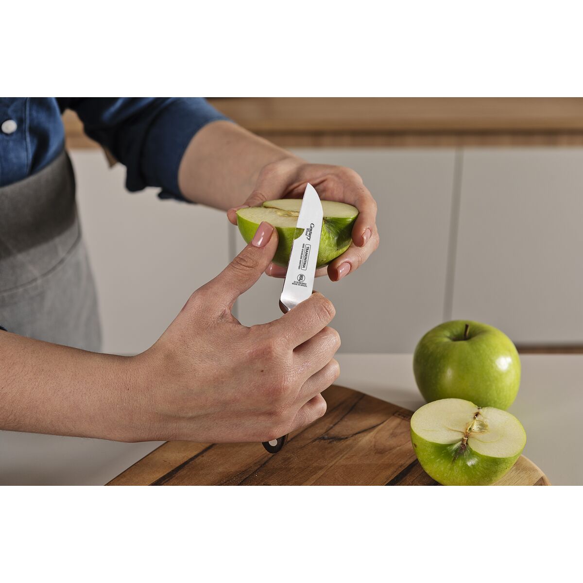 8 cm di coltello vegetale - NSF in legno di secolo