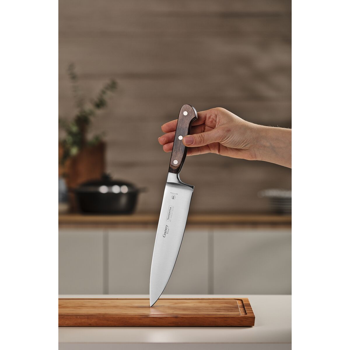 Cuchillo Cocinero Century Wood NSF 20,5 cm Tramontina