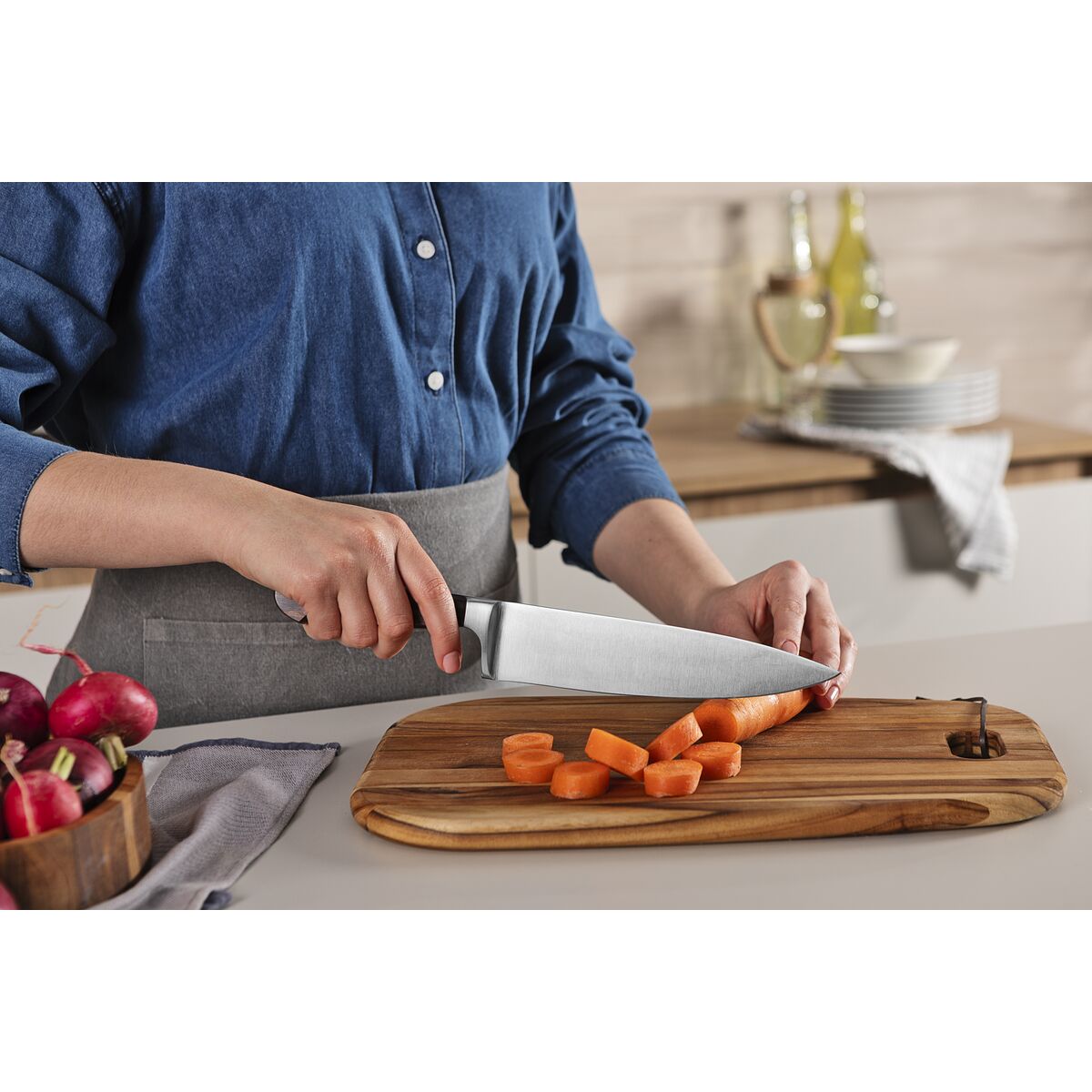 Cuchillo Cocinero Century Wood NSF 20,5 cm Tramontina