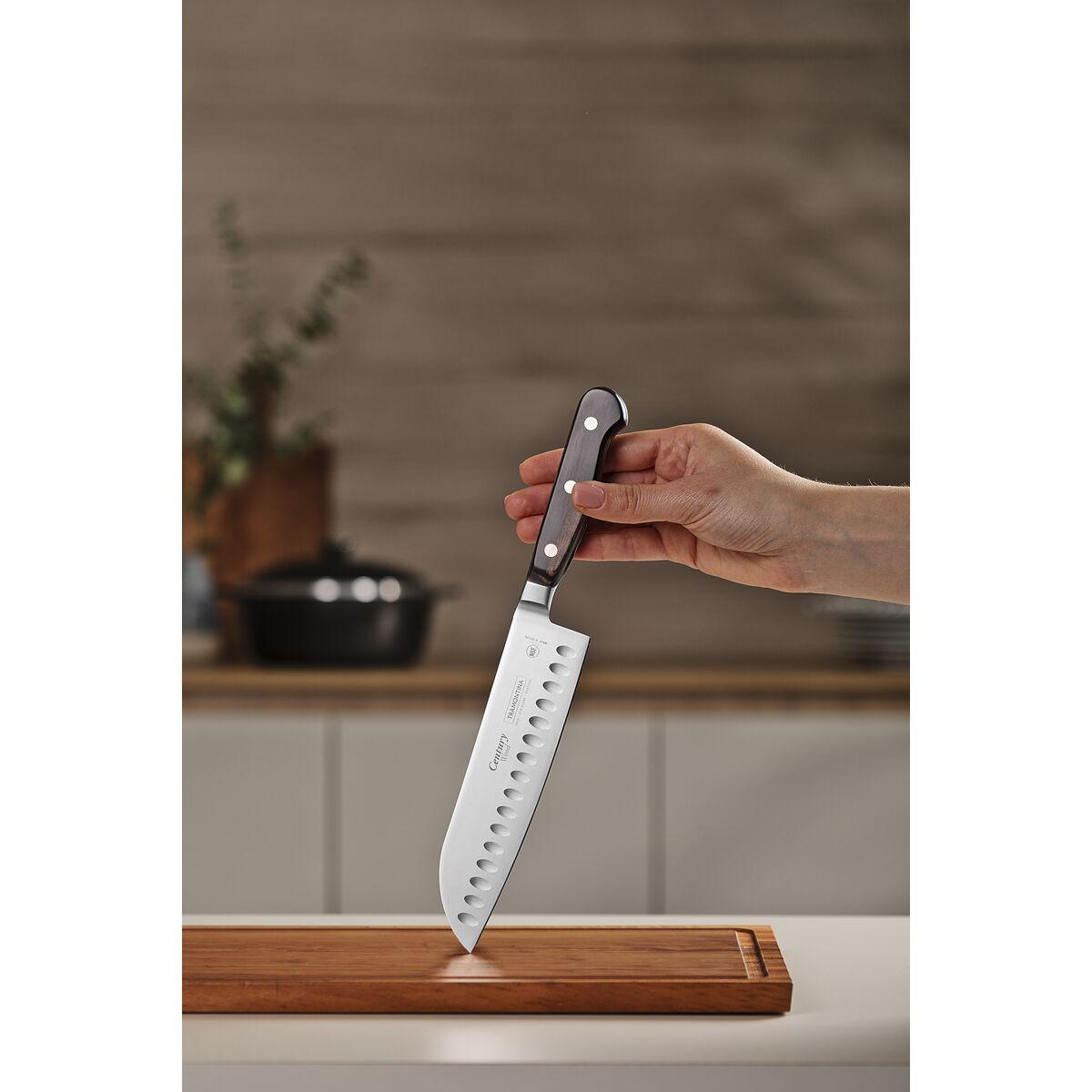 Santoku Knife 18cm - Century Wood NSF