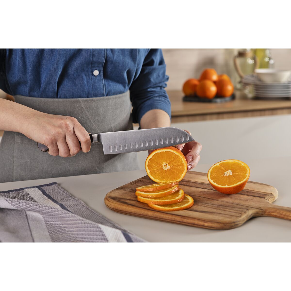 Santoku Knife 18cm - Century Wood NSF