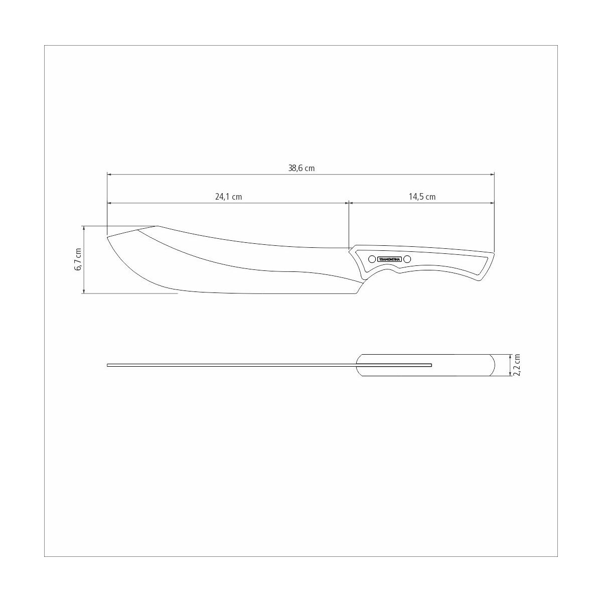 CUCHILLO PARA CARNE 25CM - BLACK COLLECTION FSC