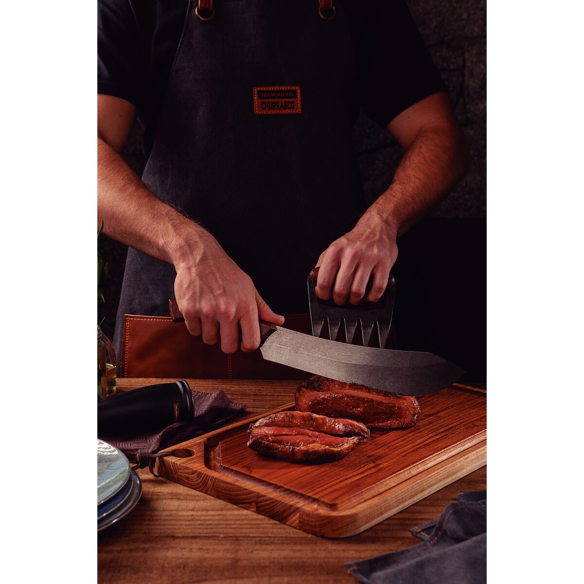 CUCHILLO PARA CARNE 25CM - BLACK COLLECTION FSC