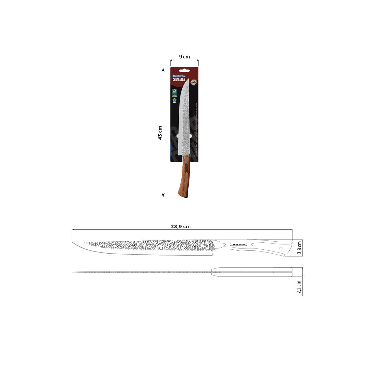 CUCHILLO PARA CARNE 25CM - NÔMADE FSC