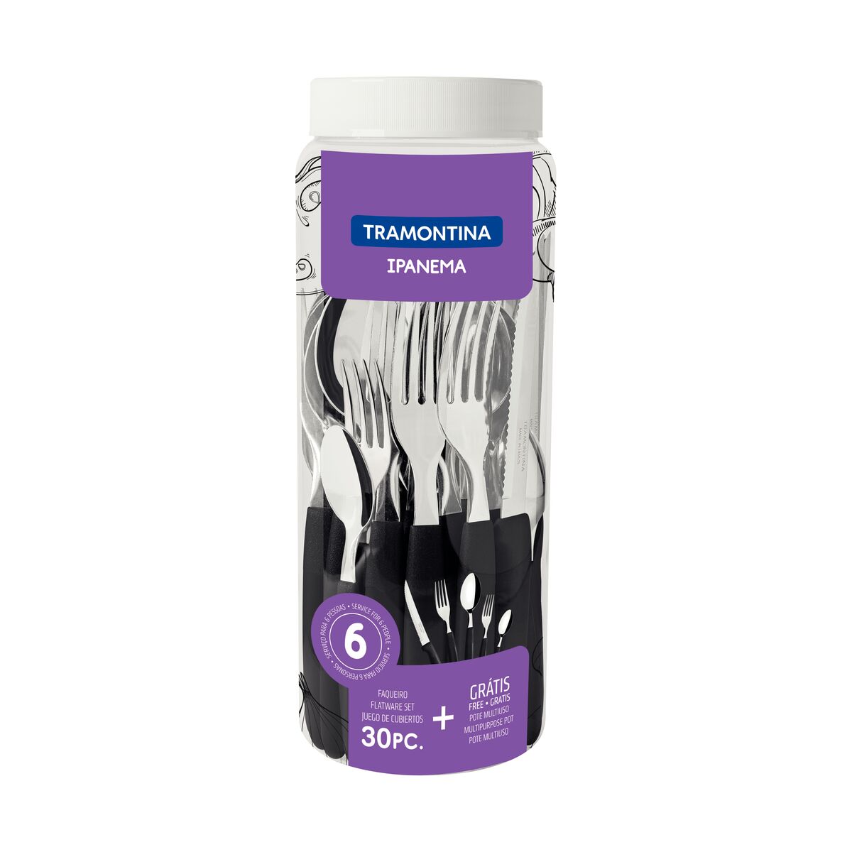 Juego de Cubiertos Ipanema 30 piezas