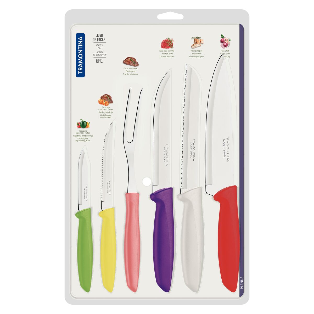JUEGO DE CUCHILLOS 6PZAS. - PLENUS