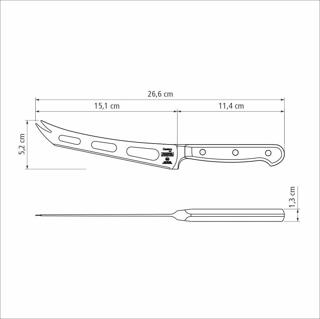 Tramontina Cuchillo para Queso Century en Acero Inoxidable NSF 15 cm