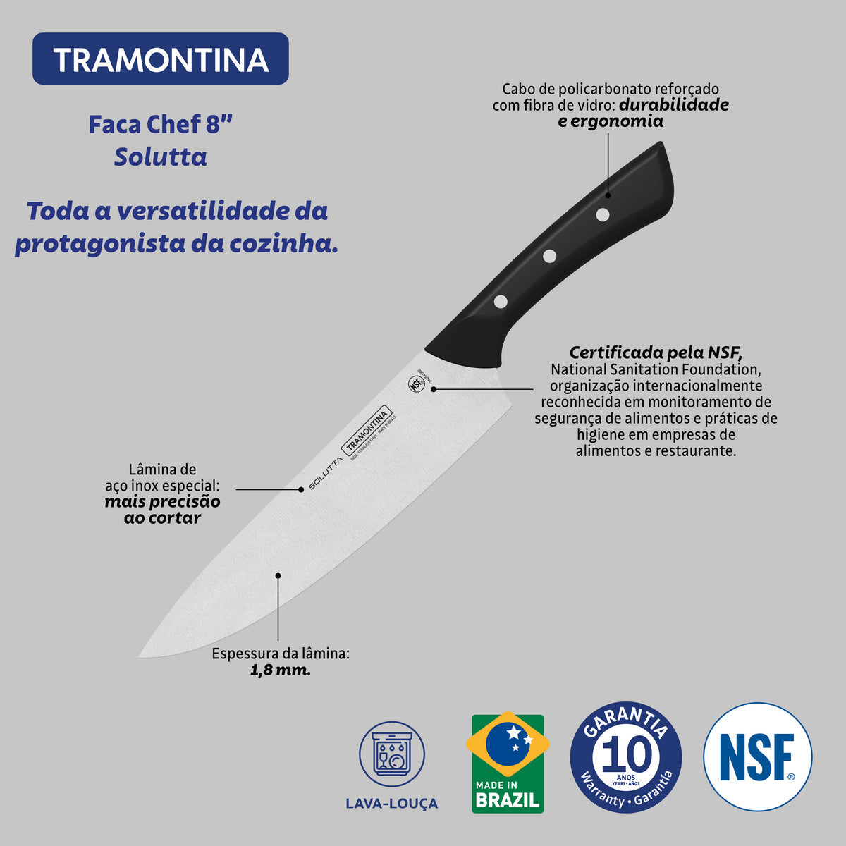 CUCHILLO COCINERO 21CM - SOLUTTA