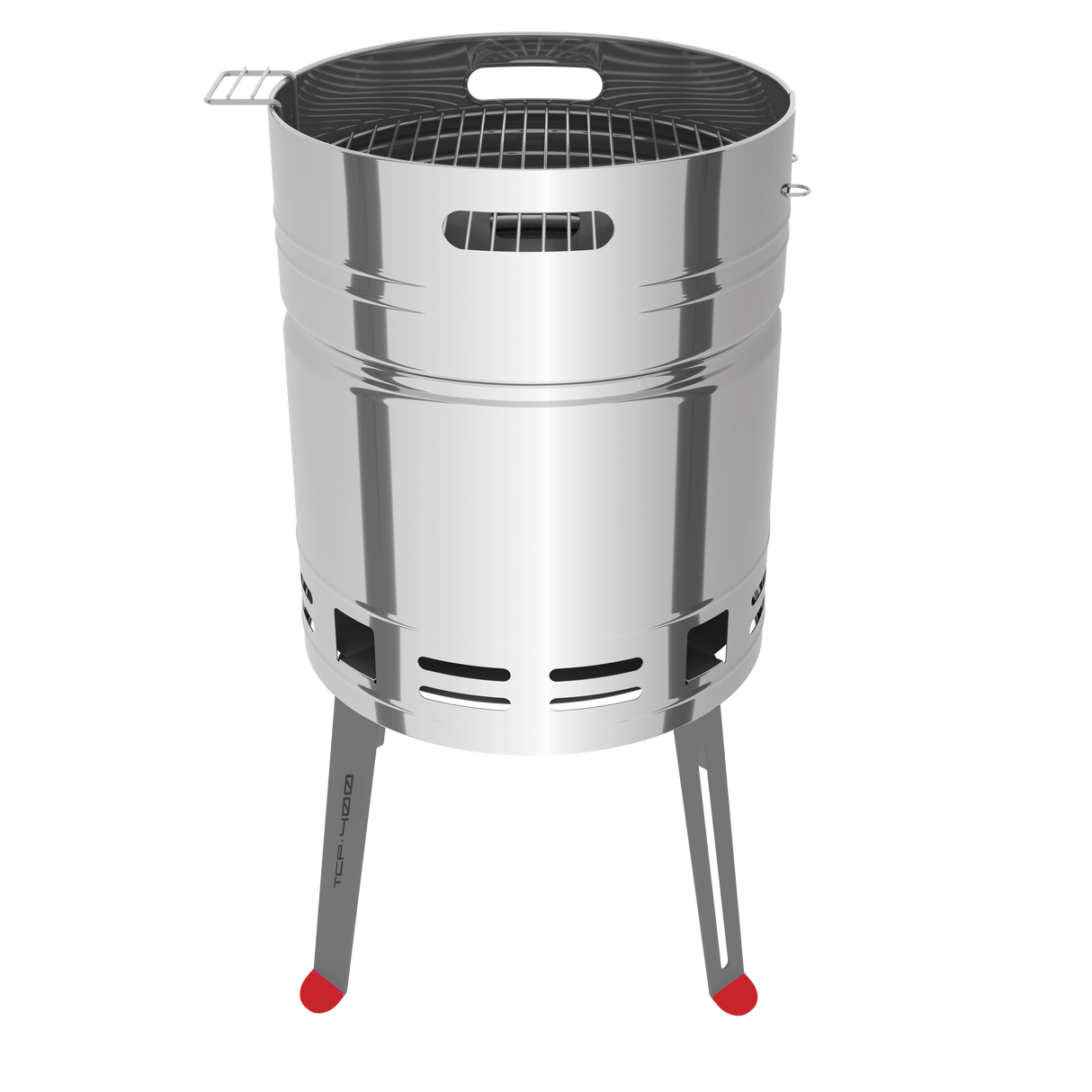 Tramontina Parrilla Grill a Carbón TCP 400 de Acero Inoxidable