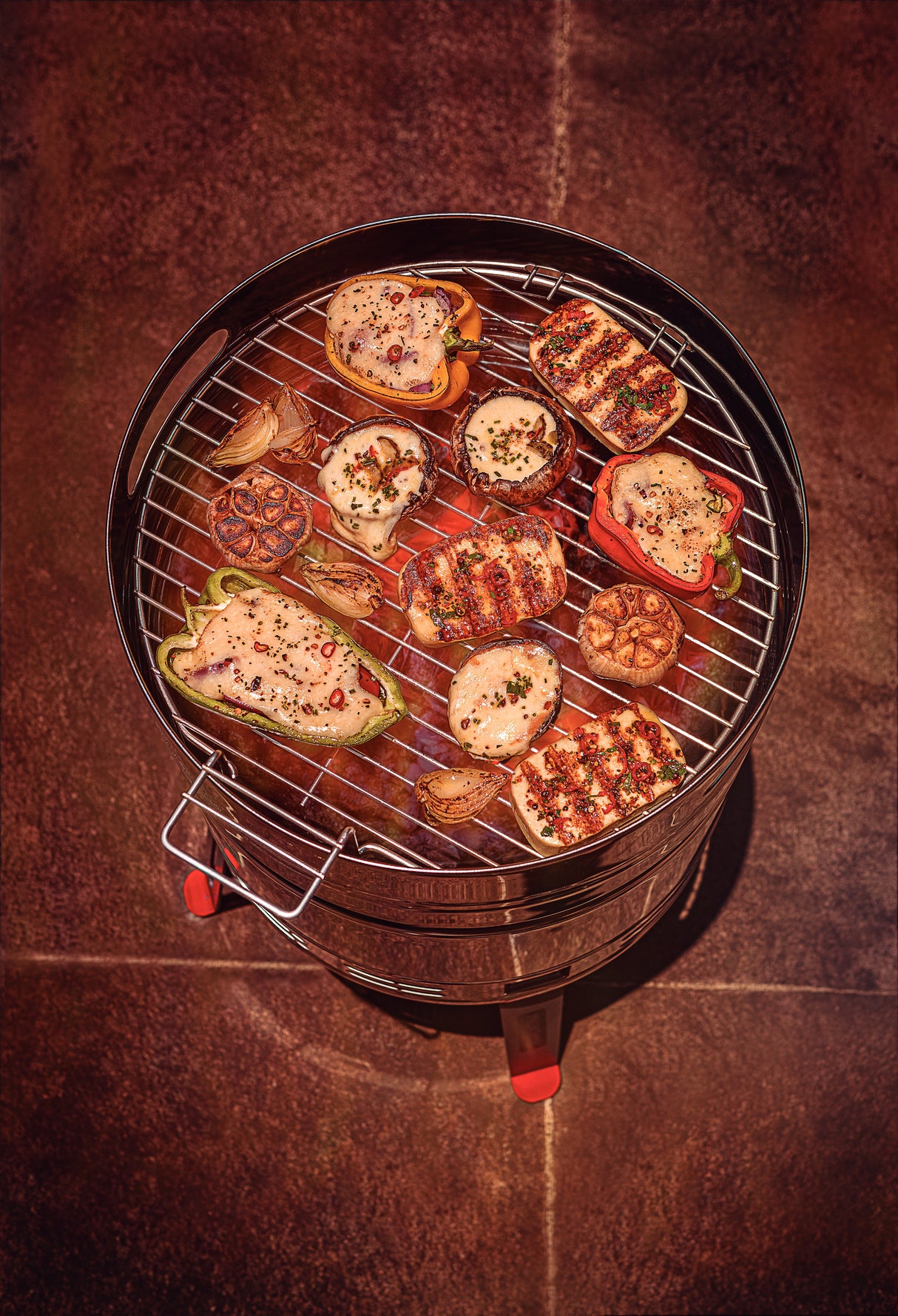 Tramontina Parrilla Grill a Carbón TCP 400 de Acero Inoxidable