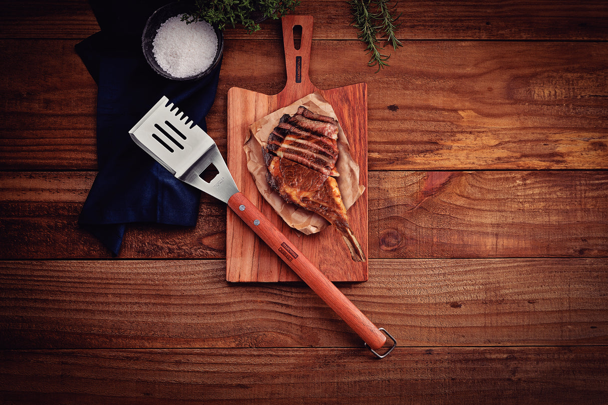 Tramontina Espátula Multifuncional con Mango de Madera Churrasco 50 cm