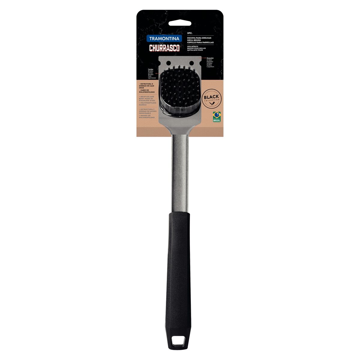 CEPILLO PARA LIMPIAR PARRILLA - BLACK COLLECTION