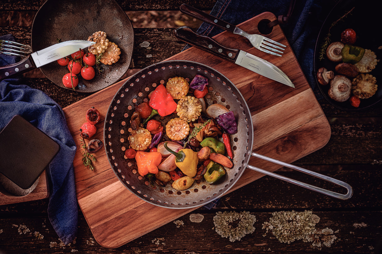 Tramontina Juego de Cuchillos para Asado Jumbo Polywood Castaño 6 Piezas