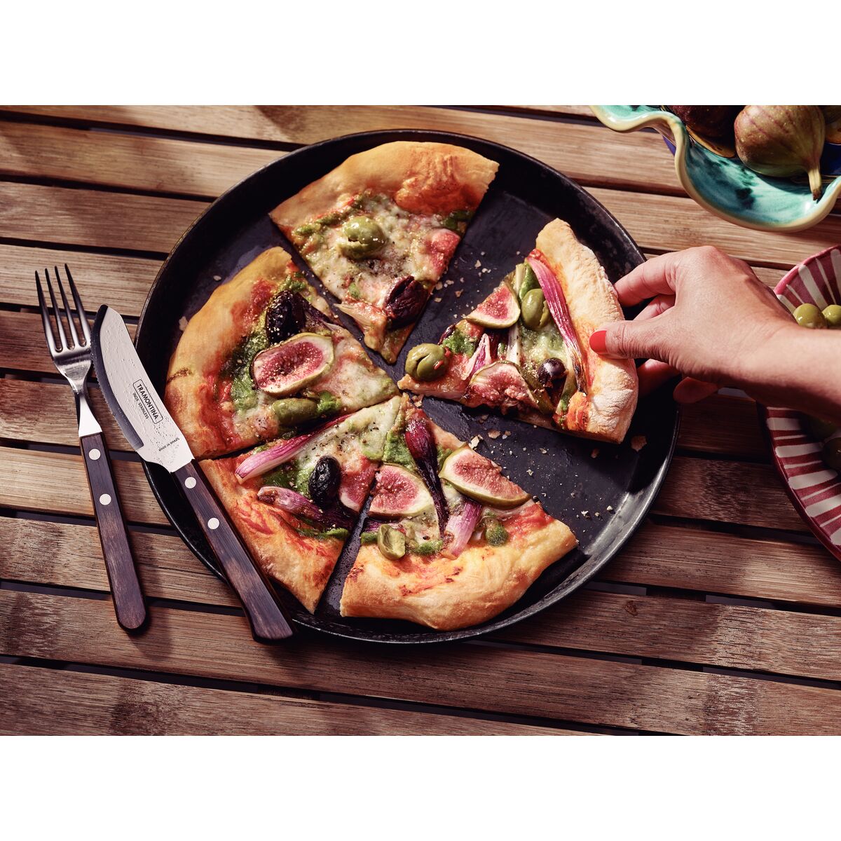 JUEGO PARA PIZZA 8 PZAS. - POLYWOOD FSC
