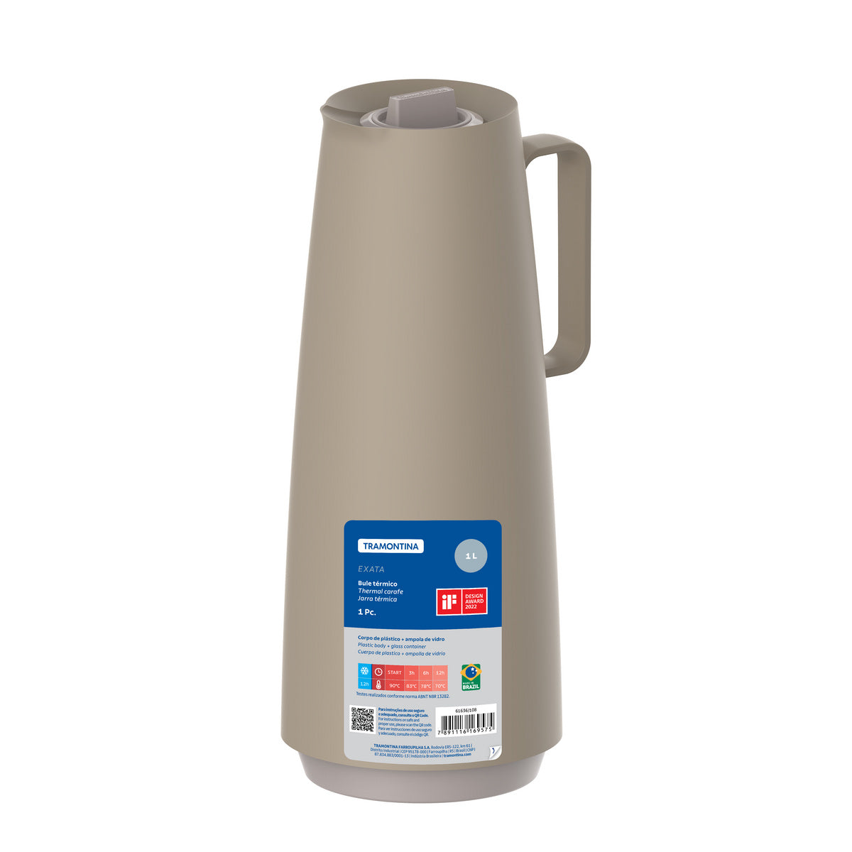 Tramontina Jarra Térmica Exata Beige 1L
