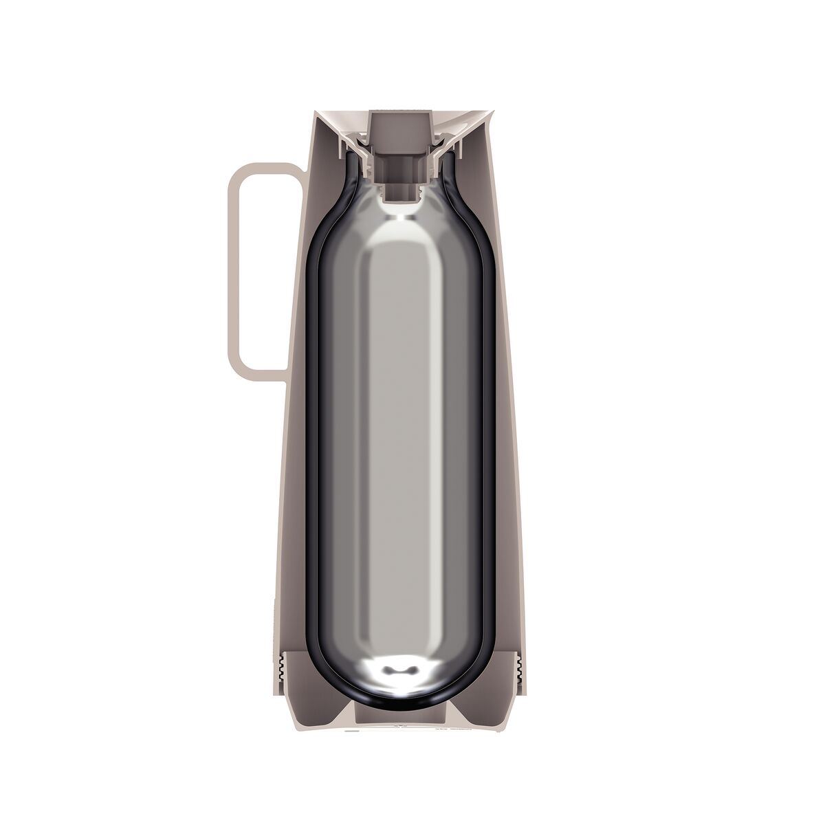 JARRA TERMICA 1L BEIGE - EXATA