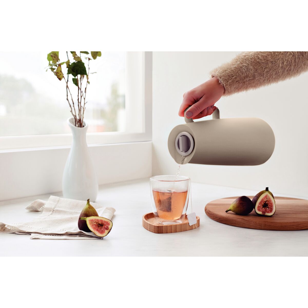 JARRA TERMICA 1L BEIGE - EXATA