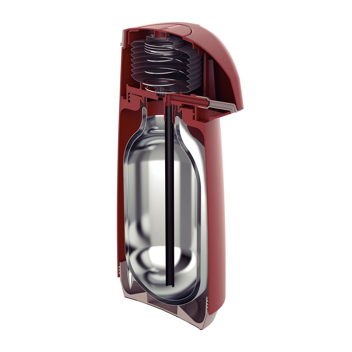 TERMO CON SIFÓN 1L. - ROJO