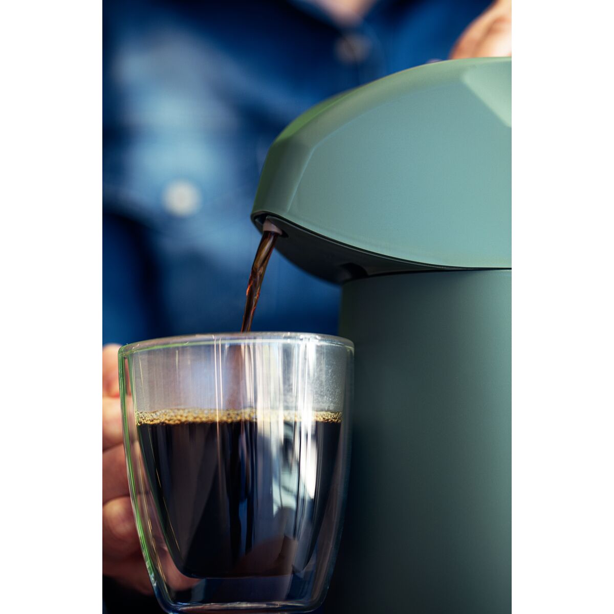 TERMO CON SIFÓN 1L. - VERDE