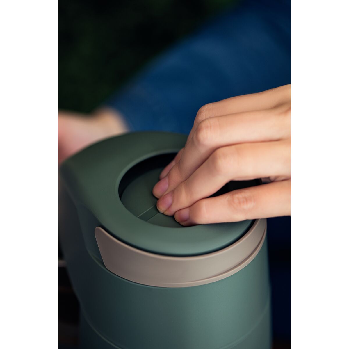 TERMO CON SIFÓN 1L. - VERDE