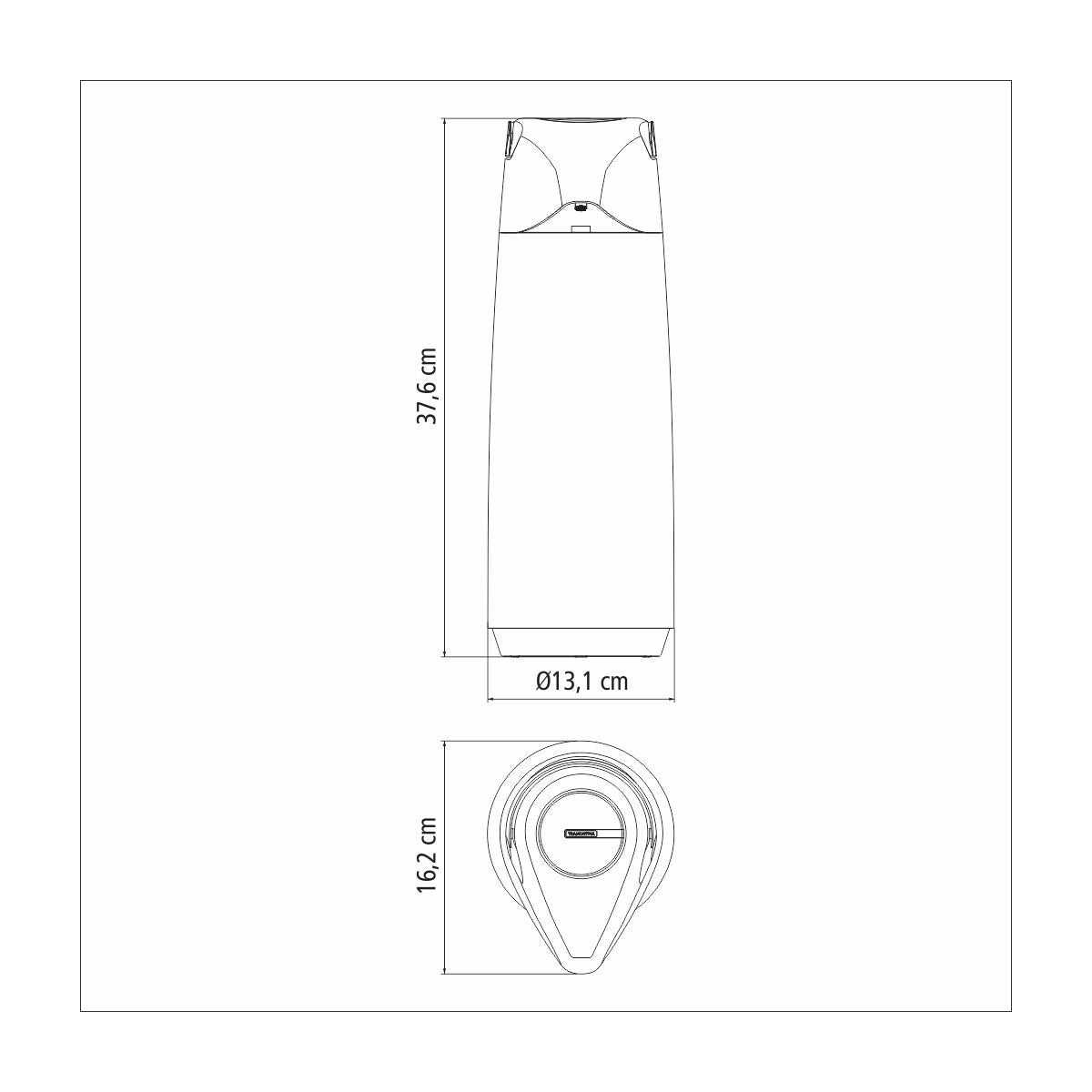 Tramontina Termo con Sifón Exata Negro 1,8L