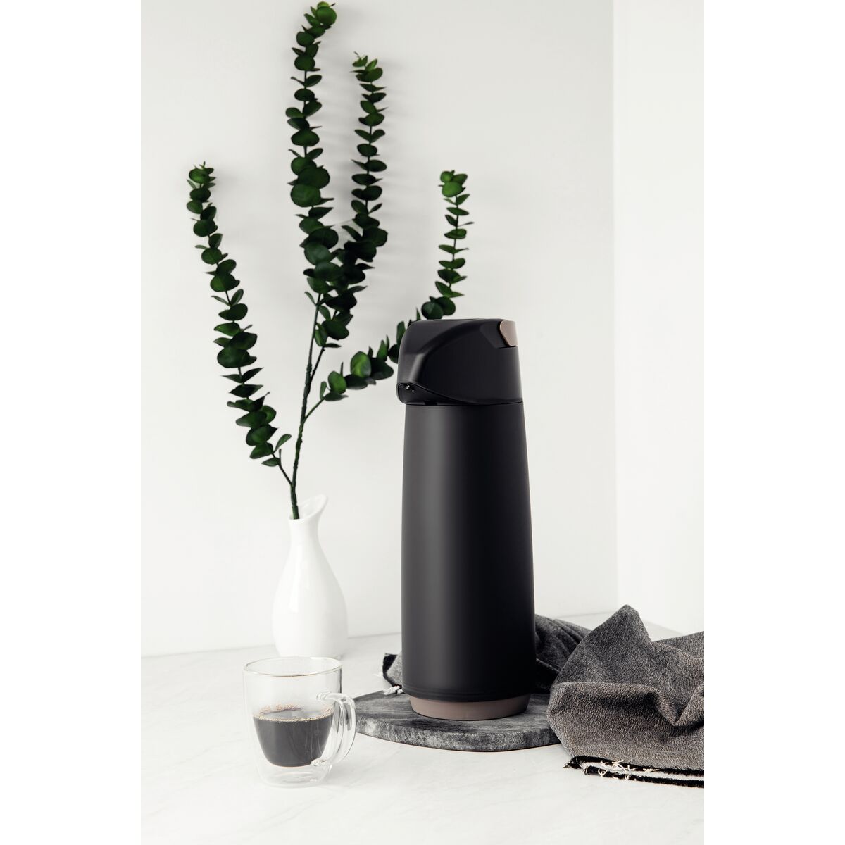 Tramontina Termo con Sifón Exata Negro 1,8L