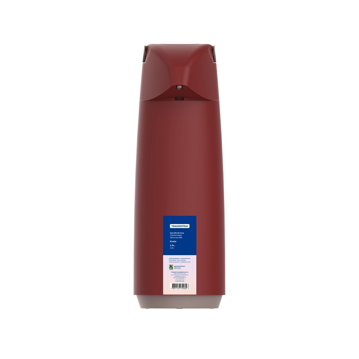Tramontina Termo con Sifón Exata Rojo 1,8L