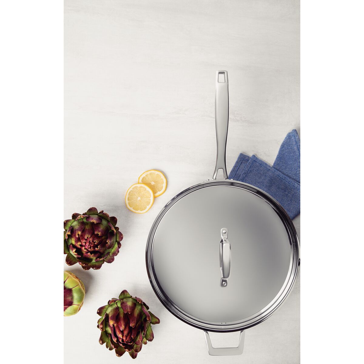 SARTÉN HONDO 30 CM - 5,60L. - TRI-PLY GRANO